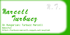 marcell turbucz business card